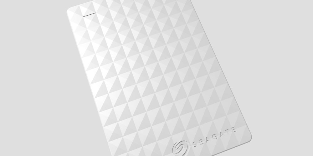 White seagate expansion close up shot by ashcraft design.