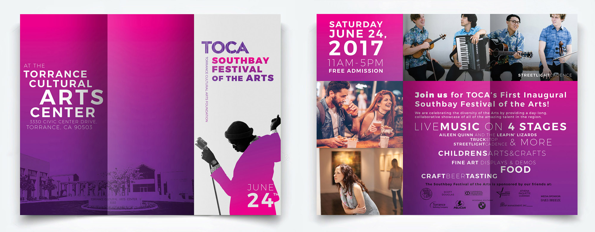 Brochure for TOCA Southbay Festival of the Arts